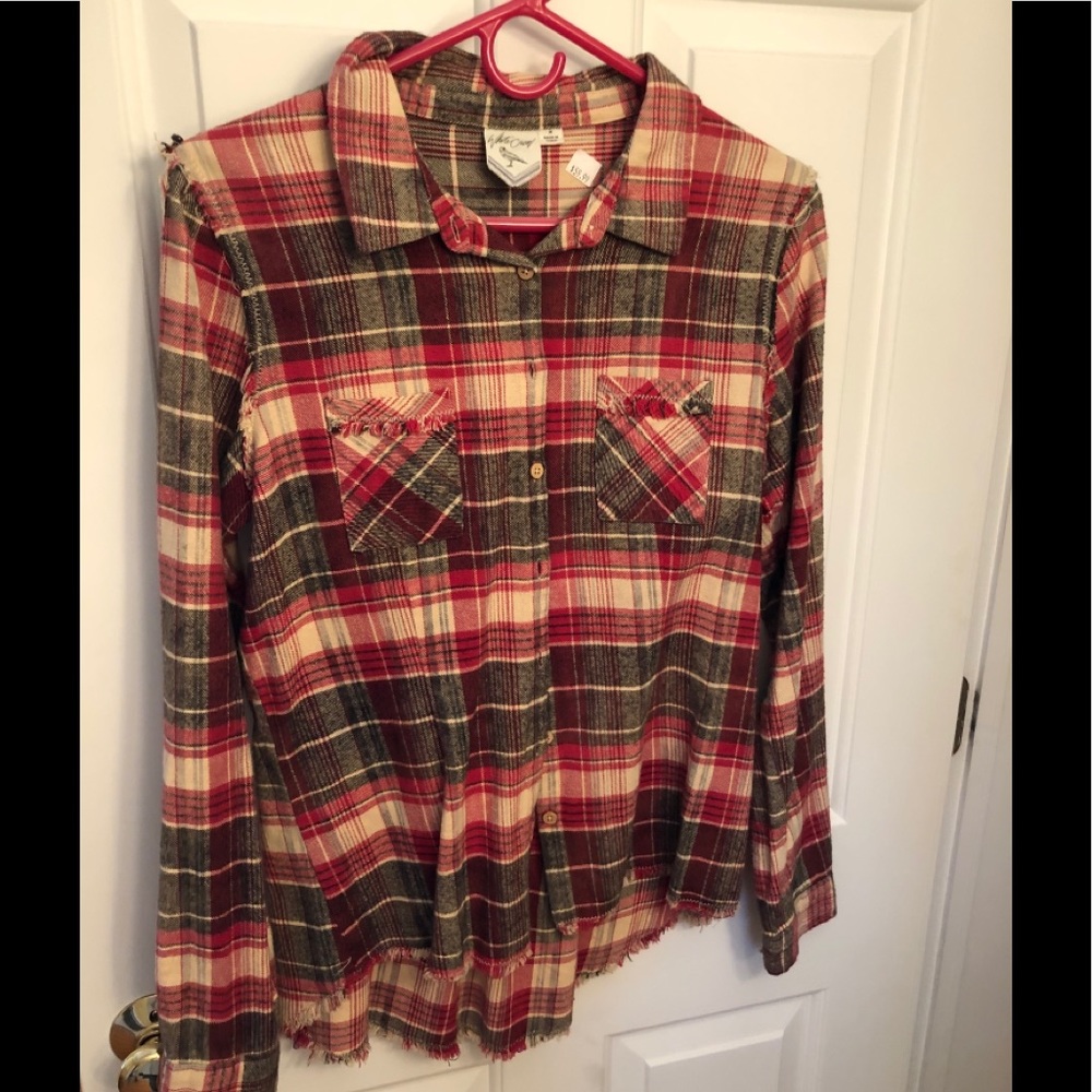 White Crow size medium button down shirt